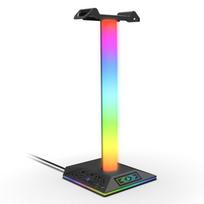 RGB Earphone Display Stand Non-Slip Gaming Headset Bracket Detachable Hanger Space Saving Desktop Organizer For PUBG Gamer juoda