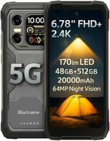 Blackview XPLORE 1 5G mobilusis telefonas 48GB+512GB 20000mAh 6.78  ekranas 64MP Android 15 išmanusis telefonas oranžinė