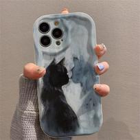 Case For Huawei Honor 90 Lite 5G P30 Mate 30 40 Pro P40 Nova 9 SE 10 SE 11 5T 7 Pro Cover Cute Cat 3D Wavy Curved Edge Honor 90 Lite gray