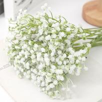 20/30Pcs Baby's Breath Artificial Flower Bouquet Home Decoration Valentine's Day DIY Brides Wedding Decor Craft Gift Accessories (White,20Pcs) balta