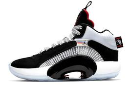 Jordan XXXV Juoda Balta Čilės Raudona GS CQ9433-001 38 white