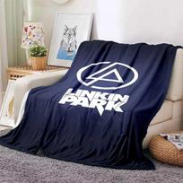 Linkin Park Rock Band Classic Soft Plush Flannel Throw Blanket for Bedroom Living Room Picnic Bed Sofa Cover Size: 75*100cm, Weight: 230 GSM white