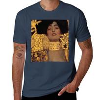 Judith I part 1 by Gustav Klimt Gold TShirt Urban Casual Loose Fit Tee S brown