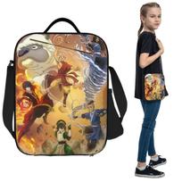 Avatar The Last Airbender Insulated Lunch Bag for Women Office Cooler Thermal Food Box Tote Portable Lunch Boxes Container One Size black