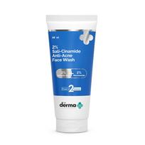 The Derma Co Sali-Cinamide Anti-Acne Face Wash with 2% Salicylic Acid & 2% Niacinamide - 80 ml 80 ml white
