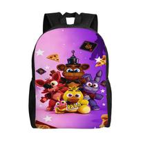 FNAF Horror Game Backpack  Trekking Backpacks Female Streetwear School Bags Design Durable Rucksack as picture purple