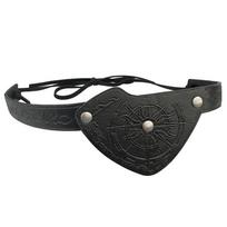 Vintage Pirate Eye Patch Adjustable Cosplay Accessory Classic Eye Mask  Renaissance Fair Style J black