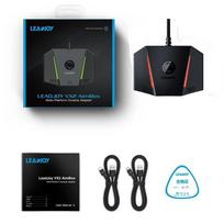 Klaviatūros ir pelės adapterio keitiklis, skirtas Xbox PS4 PS5 Switch, konsolės žaidimų adapteris su daugiaspalviu LED apšvietimu ir 3,5 mm garso prievadu gray