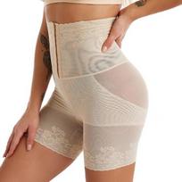 Waist Trainer Body Shaper Shorts Butt Lifter Tummy Control Seamless Shapewear High Waist Postpartum Slimming Bodysuit EMA L smėlis