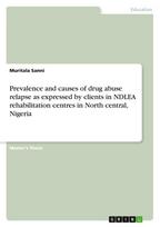 Prevalence and causes of drug abuse relapse as expressed by clients in NDLEA rehabilitation centres in North central, Nigeria