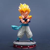 15cm/5.91in Anime Dragon Ball Figure Super Saiyan Gotenks Action Figures Pvc Statue Desktop Ornamen Collection Model Toys High Quality Gifts gray