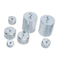 7 vnt. kablio svorio rinkinys 10 g 20 g 50 g 200 g chromuoto plieno kabliukų svorio rinkinys, skirtas laboratorijai white