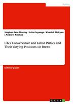 UK's Conservative and Labor Parties and Their Varying Positions on Brexit