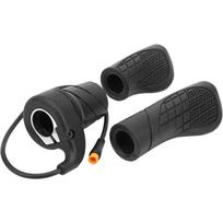 Half Throttle for EBIKE, Electric Speed Throttle Handlebar Grip Modified Thumb Throttle Part for Universal Mountain E Scooter WP Plug gray