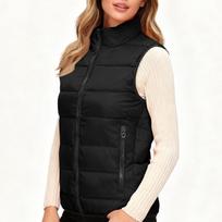 Women's Fashion Light Jacket Stand Collar Multicolor Zipper Button Coat XXXL juoda
