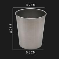 Stilingas 304 nerūdijančio plieno pieno kokteilių puodelis su plačiu pagrindu 230/360/500/600ml 600ML