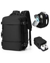 Men Travel Vacuum Backpack 40x20x25 for Ryanair Cabin 14 Inch Laptop Business Mochila Viaje juoda