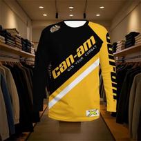 Racing Long-Sleeve T-Shirt with Can-Am Print, Ideal for Sports Enthusiasts S  black