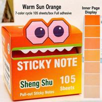 Transparent Pearlescent Pull-Out Sticky Notes Glitter Sticky Notes  For Student Stationery žalia