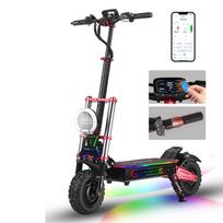BOYUEDA S5-11 Visureigis Elektrinis Paspirtukas 6000W Dvigubas Variklis 60V38AH Baterija NFC Aktyvuojamas Programėlės Valdymas Escooter Bekelės Padangos Elektrinis Paspirtukas