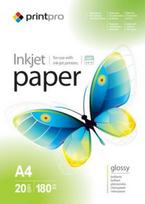 PrintPro Photo Paper, 20 sheets High Glossy 180g/m² A4 PGE180020A4 | 4823108632586