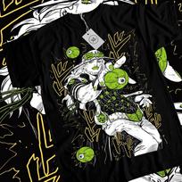 Gyro T-shirt Zeppeli Jojo's Bizarre Adventure Funny Anime Black Shirt All Size Unisex T-Shirt S white