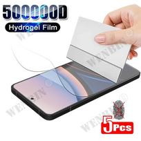 5 vnt. hidrogelio plėvelė, skirta Xiaomi Poco F7 F7 Ultra F6, pilnas ekrano apsauginis dangtelis, skirtas Xiaomi Poco X7 X6 Pro Poco F7