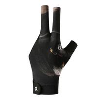 Left Hand Snooker Cue Sport Glove 3 Finger Pool Cue Glove Billiard Pool Glove for Men Women black