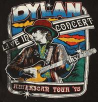 70#039s Bob Dylan TShirt 1978 American Tour Cotton Black Men S4XL Tshirt Unisex T-Shirt XXXL gray