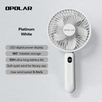 OPOLAR 6inch 10,000mAh Handheld Rechageable Mini Fan Foldable Handle Silent Strong Wind USB Fan for Home Room Outdoor Travel