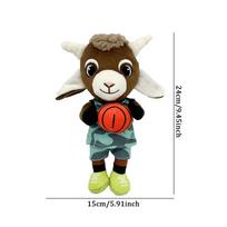 Treasuringu New Goat Plush Toys Cute Cartoon Goat Will Mordo Stuffed Dolls Movie Plushie Toys Birthday Gift brown