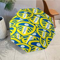 Leeds United Crest Pattern Umbrella - Automatic Open/Close, Compact 8-Rib Lightweight Umbrella Essential for outdoorPicnic Accessory Fan Gifts