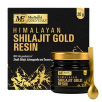 Multani Essentials Himalayan Shilajit Gold Resin 20g | 300mg/Serving | With Swarn Bhasma, Ashwagandha, Safed Musli & Haldi | Supports Stamina, En