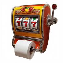 Vending Machine Toilet Holder - Fun Novelty Bathroom Decor for Home one size geltona