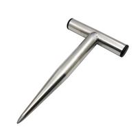 T-shaped Soil Puncher Comfortable Handle Bulb Planter Tool  Planting Flowers Vegetables 20cm/7.87in sidabras
