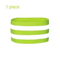 Reflective Leg Straps Cycling Ankle Strap Bicycle Trouser Band Hi Viz Adjustable Pant Cuffs Anti-Chain Wrap Night Safety Running yellow