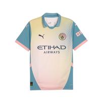 PUMA Manchester City Fourth Soccer Jersey Fan Edition Men's Bold Blue 775202-04 XS mėlyna