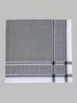 Klasikinis dryžuotas kvadratinis skara galvos apdangalas Suaugusiems Laisvalaikio Turbanas Minkštas Hidžabas Laisvalaikio Musulmonų Unisex Galvos Apdangalas 140cm*140cm gray