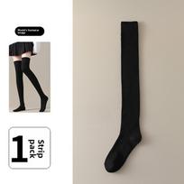 Long Thigh-length Women's Pure Cotton and Fleece Knee-high Knee Support Stockings for Winter - Thigh Socks 1 pair imbieras