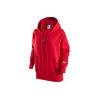 Nike Dragon Letter Print Logo Solid Color Hoodie for Women EU M raudona