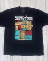 Vtg Sleeping With Sirens Band We Like It Loud Cotton T Shirt For Men KN042 Unisex T-Shirt XXL beige