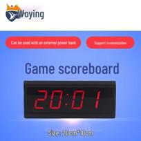 LED Basketball Scoreboard with 24-Second Timer red