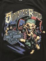 2019 Harley Davidson Clown Jester Winston Salem North Carolina Tshirt Size Large Unisex T-Shirt M gray