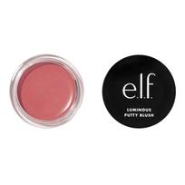 e.l.f. Luminous Putty Blush, Putty-to-Powder, Buildable Blush With A Subtle Shimmer Finish, Highly Pigmented & Creamy, Vegan & Cruelty-Free, Bermuda brown