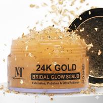 Magical Touch 24K Gold Bridal Glow Scrub - Exfoliating & Brightening Face Scrub for Radiant Skin - Removes Dead Skin & Tan - Pre-Bridal Skincare - beige