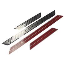 For opel corsa Door Sill Scuff Plate Cover Trim Stainless Steel Threshold Pedal Styling Protect Car Accessories Sf6 sidabras