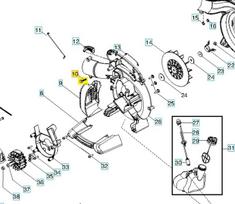 Husqvarna McCulloch Pūstuvo Varžto Atsarginė Dalis