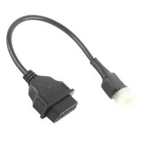 OBD2 to 4 Pin Diagnostic Adapter Cable Motorcycle Fault Detection Parts Fit for Motorbikes Or Similar gray