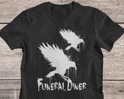 Funeral Diner T-Shirt, Hardcore Screamo Band Shirt, EMO Rock Tee 100 white