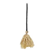 Lanksti lazdelė Animacinis šokantis raganos šluota su garsais Helovino vakarėlio šluotos rekvizitas Scena Witch Broom black